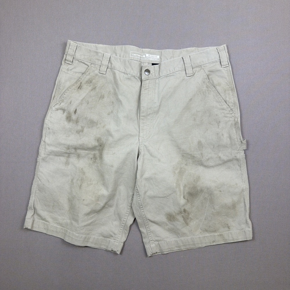 Carhartt Rugged Flex Relaxed Fit Canvas Utility Work‎ Short 38x11 BS3652-M